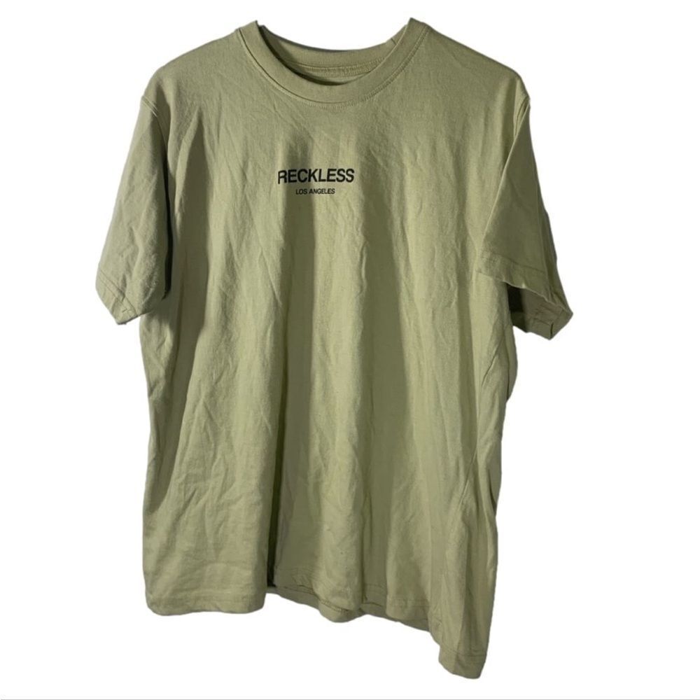 Young & Reckless Large Green‎ T Shirt